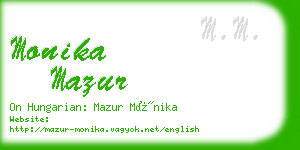 monika mazur business card